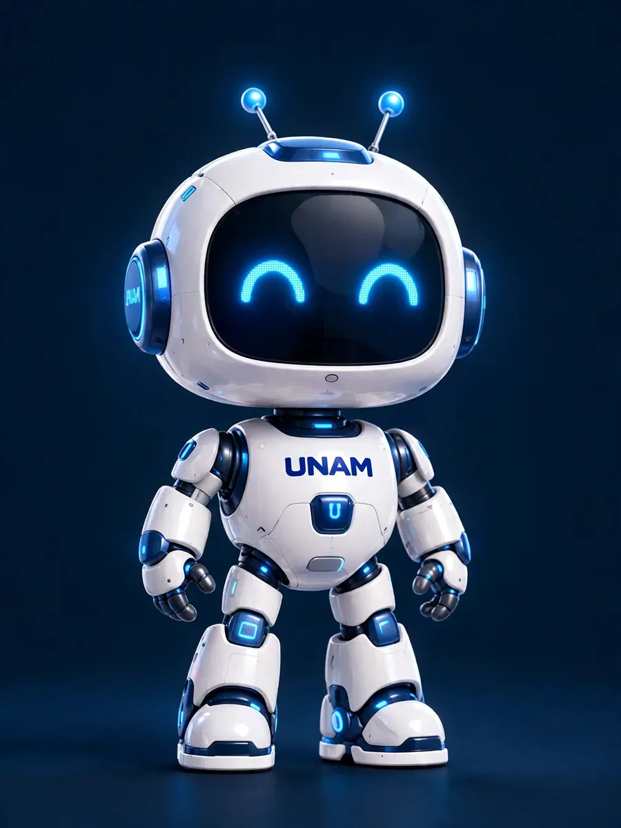 ZIG, the small white robot with blue eyes